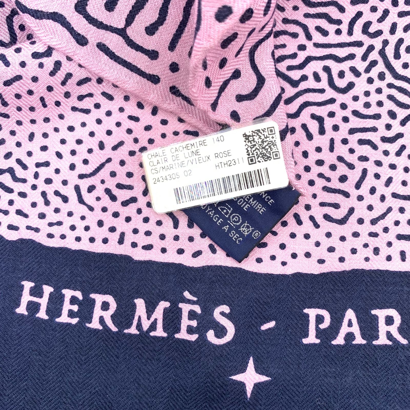 新品未使用 HERMES エルメス カレジェアン カレ140 CLAIR DE LUNE 
