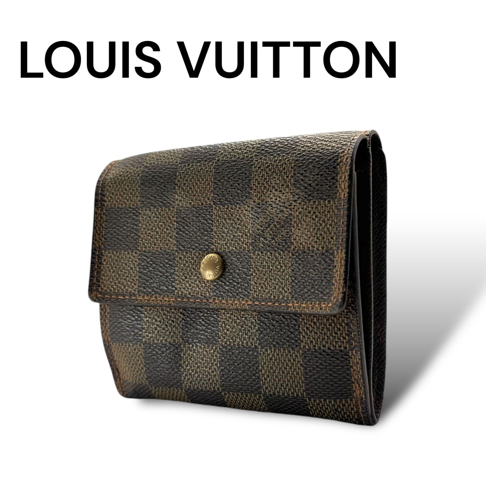 LOUIS VUITTON ルイヴィトン 3つ折り財布 レザー ブラウン 552-5 F189 