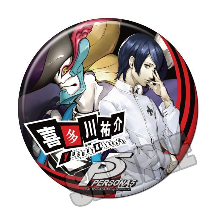 ペルソナQ2 フィルム　缶バッジ　主人公　セット ボコスカ】PQ2発売1ヶ月前 スペシャルプレゼントキャンペーン