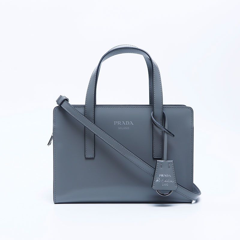 PRADA プラダ ハンドバッグ ブラッシュドレザー リエディション