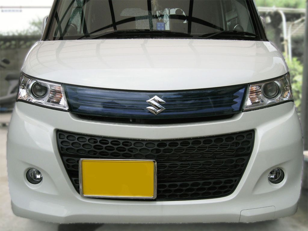 Tint+カット済み パレットSW MK21S フロントグリル スモークフィルム(スモーク 20％)