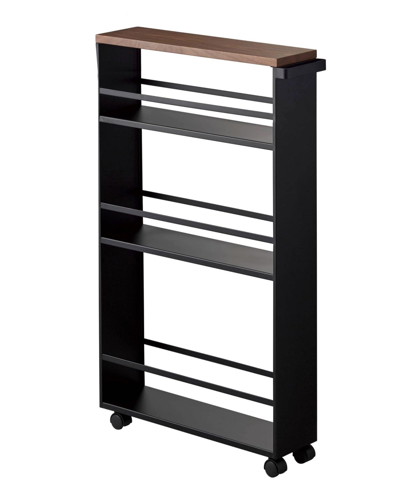 新着商品】約W13×D47.5×H80.5cm ブラック タワー tower スリムワゴン