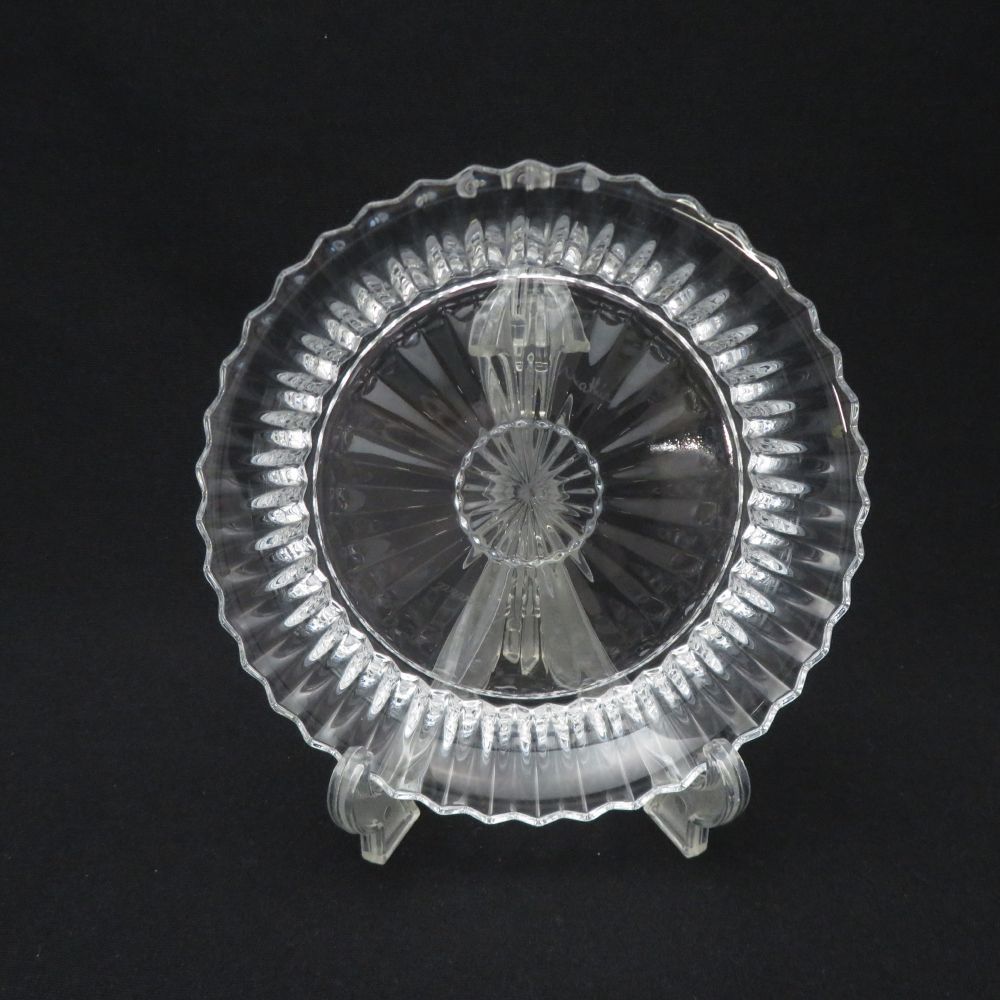 美品 Baccarat バカラ ミルニュイ 小皿 クリスタル 13cmプレート