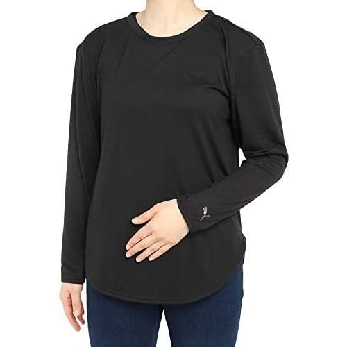 ブラックとホワイトのヨガウェアセット、プーマ、PUMA L ブラックと