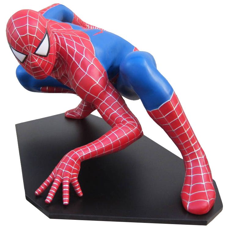 等身大フィギュア スパイダーマン しゃがみ・闘い 台座固定式 長さ130cm FRP製 SPIDERMAN アメキャラ アメリカ雑貨 - メルカリ