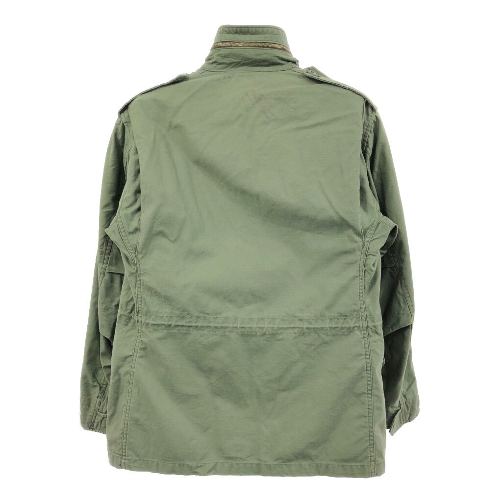 USA製 ALPHA INDUSTRIES アルファ インダストリーズ M-65 フィールドジャケット ミリタリー オリーブ (メンズ M) 中古 古着 Q8973