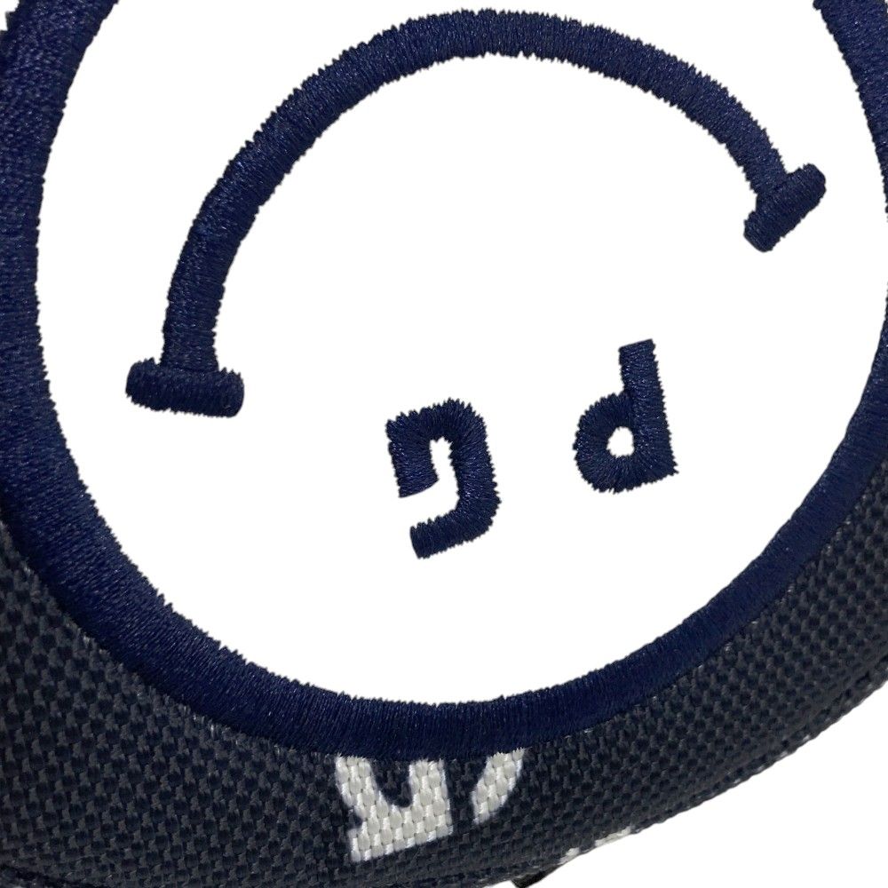 パーリーゲイツ　カートバッグ　総柄　ゴルフ　ニコちゃん　PG ネイビー PEARLY GATES パーリーゲイツ カートバッグ ネイビー×白 ロゴ総