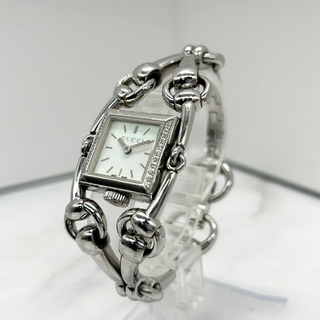 GUCCI グッチ シニョーリア シルバー レディース 動作良好 腕時計 GUCCI グッチ シニョーリア 腕時計 ステンレススチール 116.3