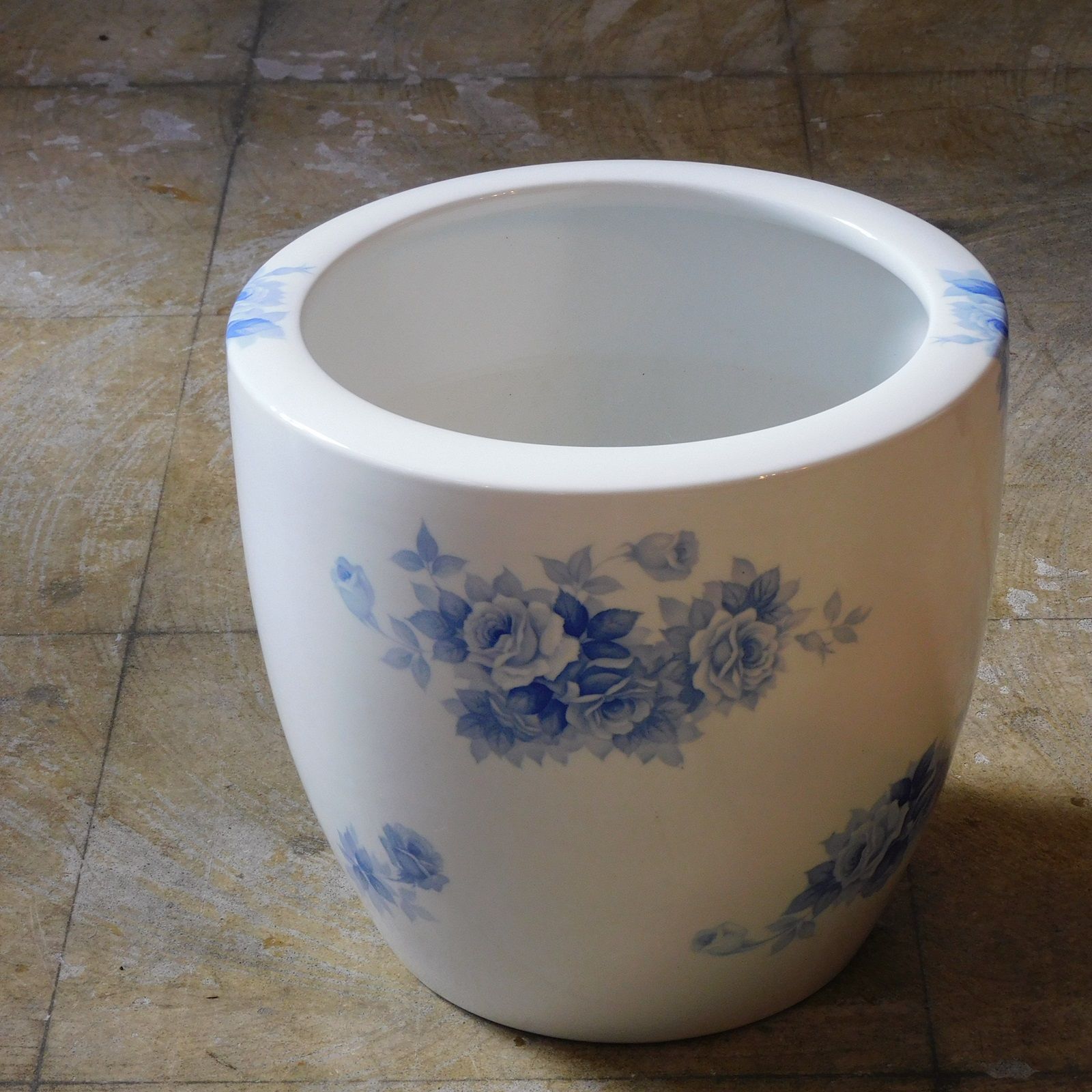 オールドノリタケ ブルーローズ 火鉢 日陶