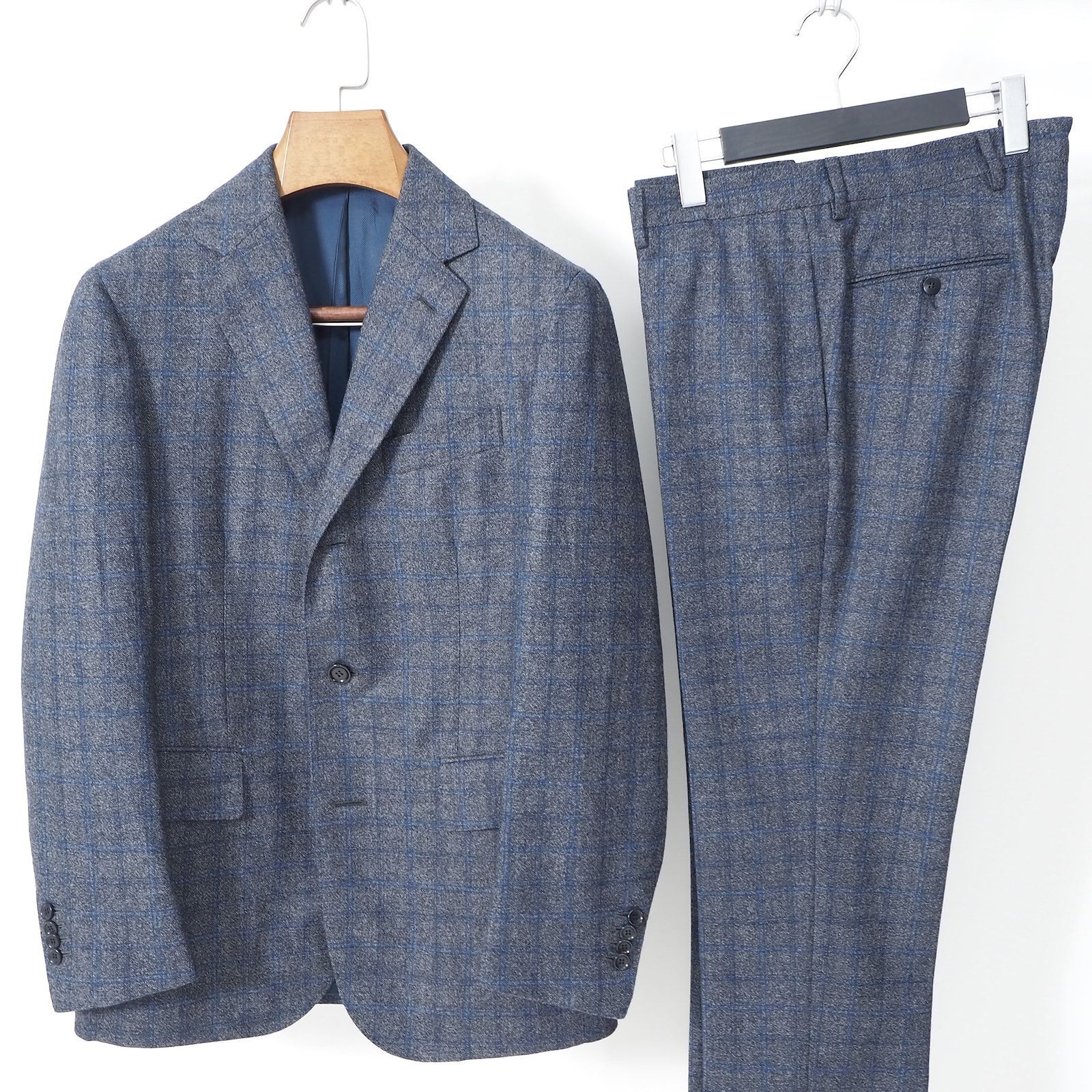 美品 スティレラティーノ Stile Latino イタリア製 スーツ 44 ネイビー 