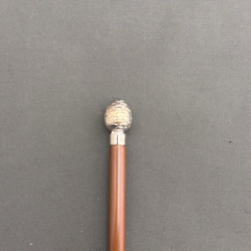 2910 火箸　南鐐松笠頭　真鍮　大西清右衛門作　茶道具 2910 火箸 南鐐松笠頭 真鍮 大西清右衛門作 茶道具 火箸 松笠 茶道具 黄銅