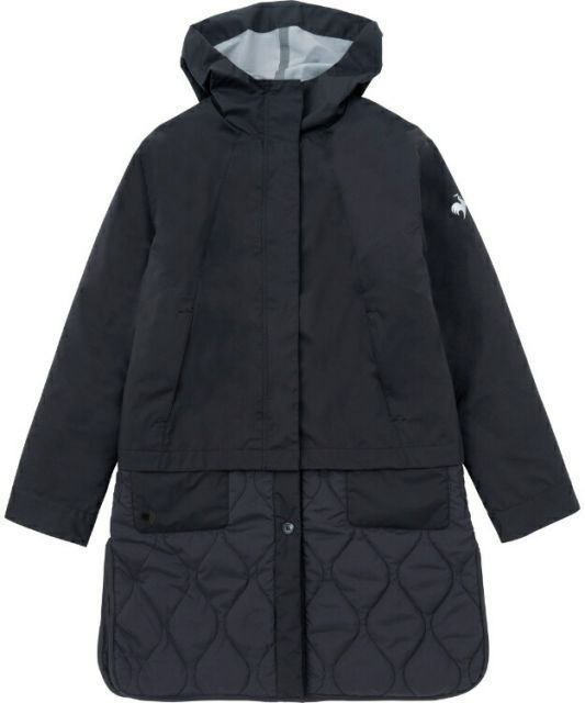 le coq sportif ルコック ３ＷＡＹコート ブラック M QMWWJK01CP BK | 衣類 服 ウエア アウター シェルジャケット ロングコート 3WAY 耐水 防風 はっ水 視認性 万能 マルチ スリット デイリーユース スポ