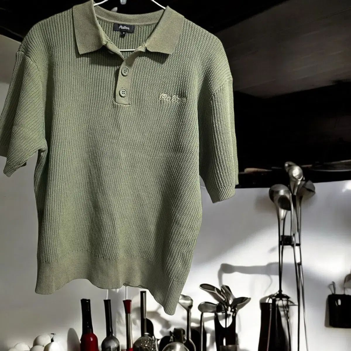 MALBON GOLF マルボンゴルフ ニット素材 半袖 95 S