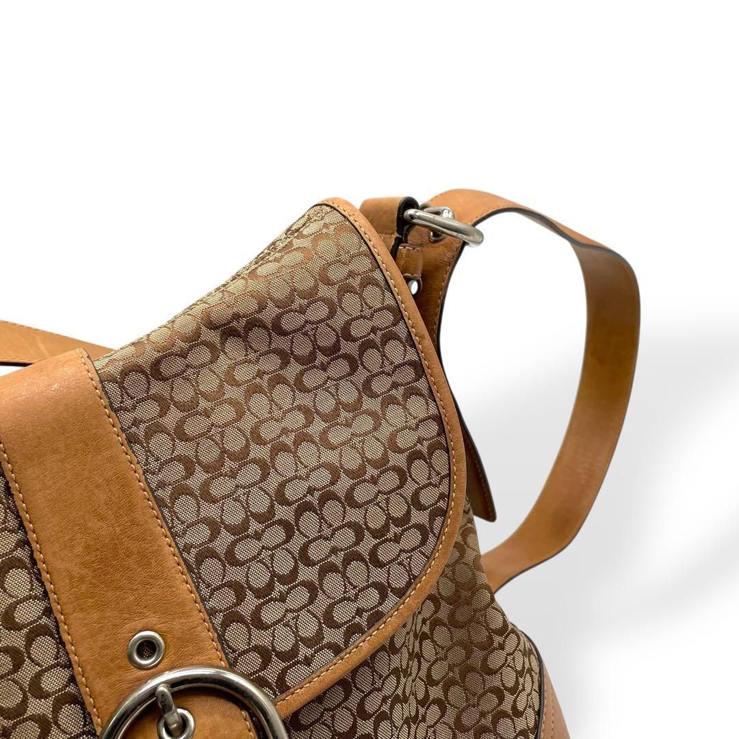 美品 コーチ COACH ショルダーバッグ キャンバス ミニ