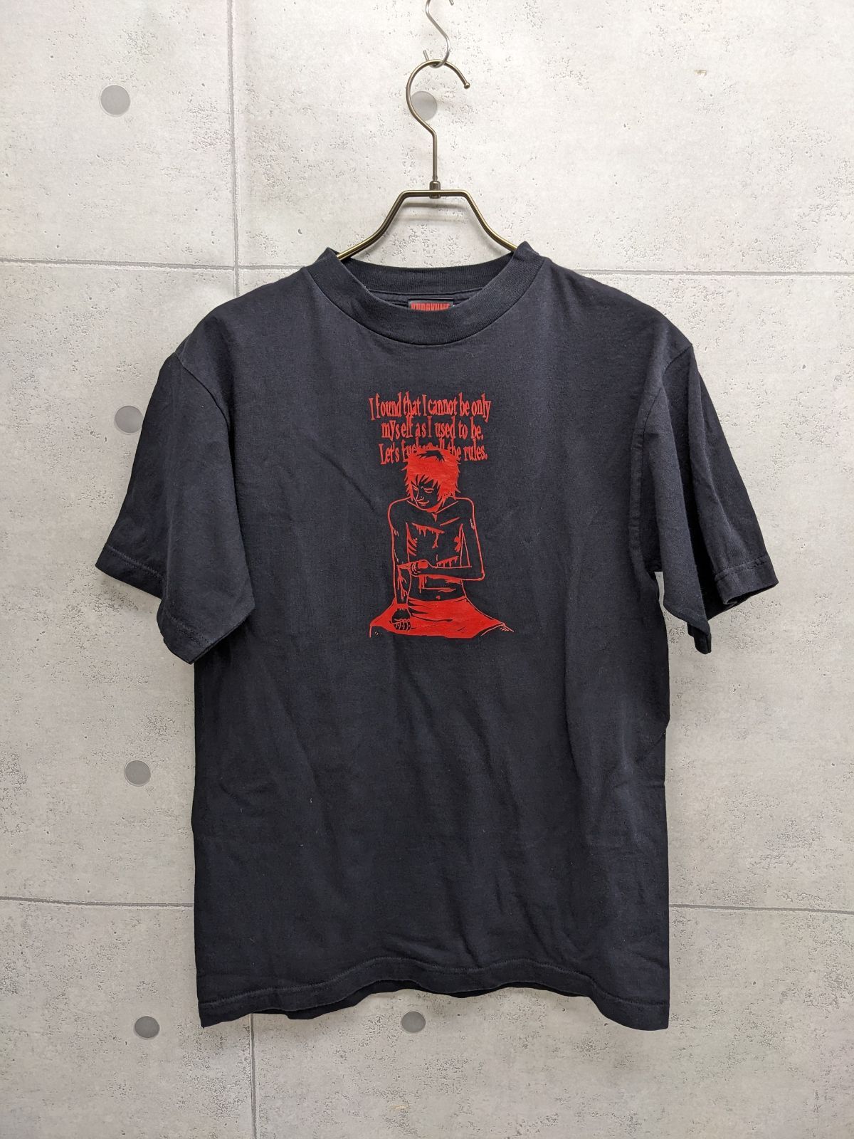90's 黒夢 コークスクリュー Tシャツ Lサイズ相当 KUROYUME