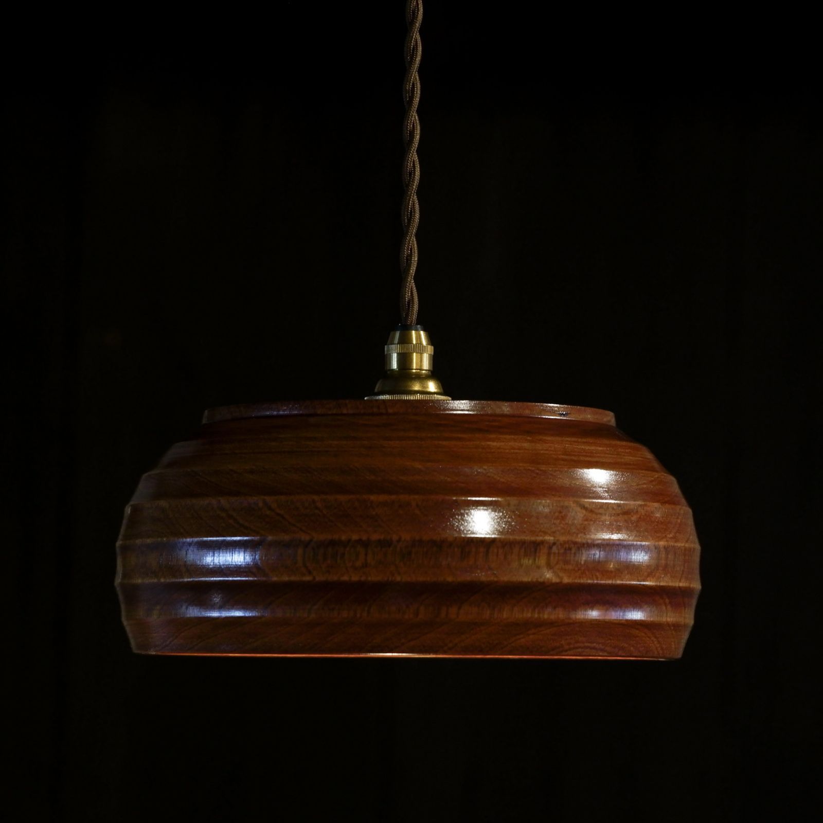 作地未詳｜木製｜菓子器｜ペンダントライト