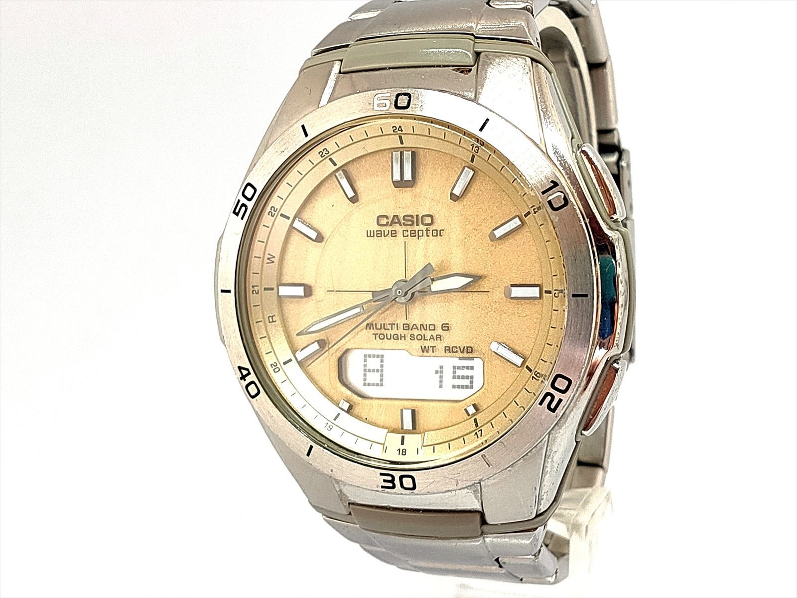 稼働品】カシオCASIO waveceptor 電波ソーラー WVA-M640 稼働品】Casio 