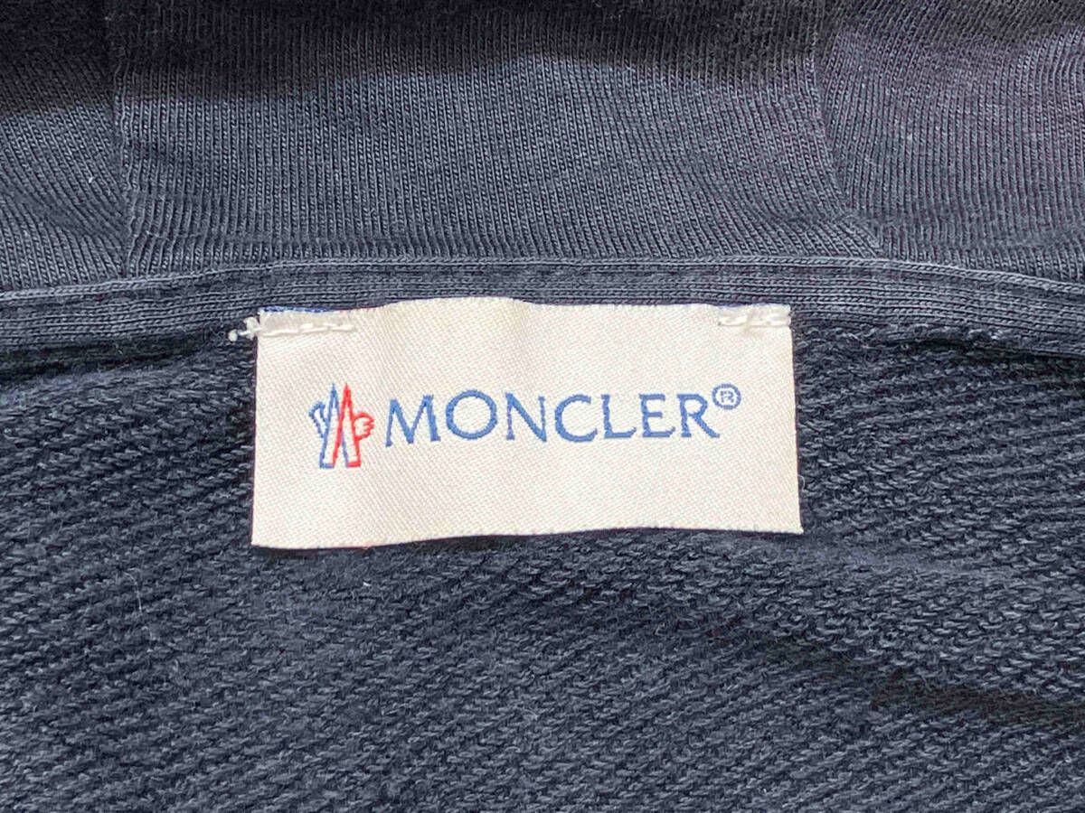 MONCLER|モンクレール|パーカー|ジップアップ|ブラック|色褪せ有|140cm