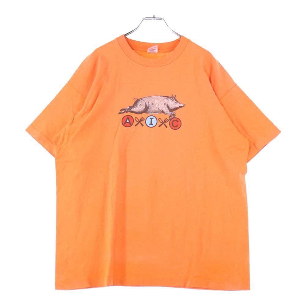 VINTAGE ヴィンテージ 90S ALICE IN CHAINS THE OTHER WHITE MEAT アリスインチェインズ プリント半袖Tシャツカットソー オレンジ