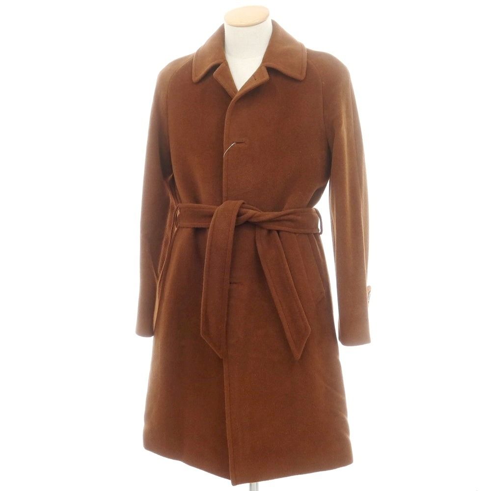 タリアトーレ TAGLIATORE アルパカウール ステンカラーコート オレンジブラウン サイズ42 メンズ