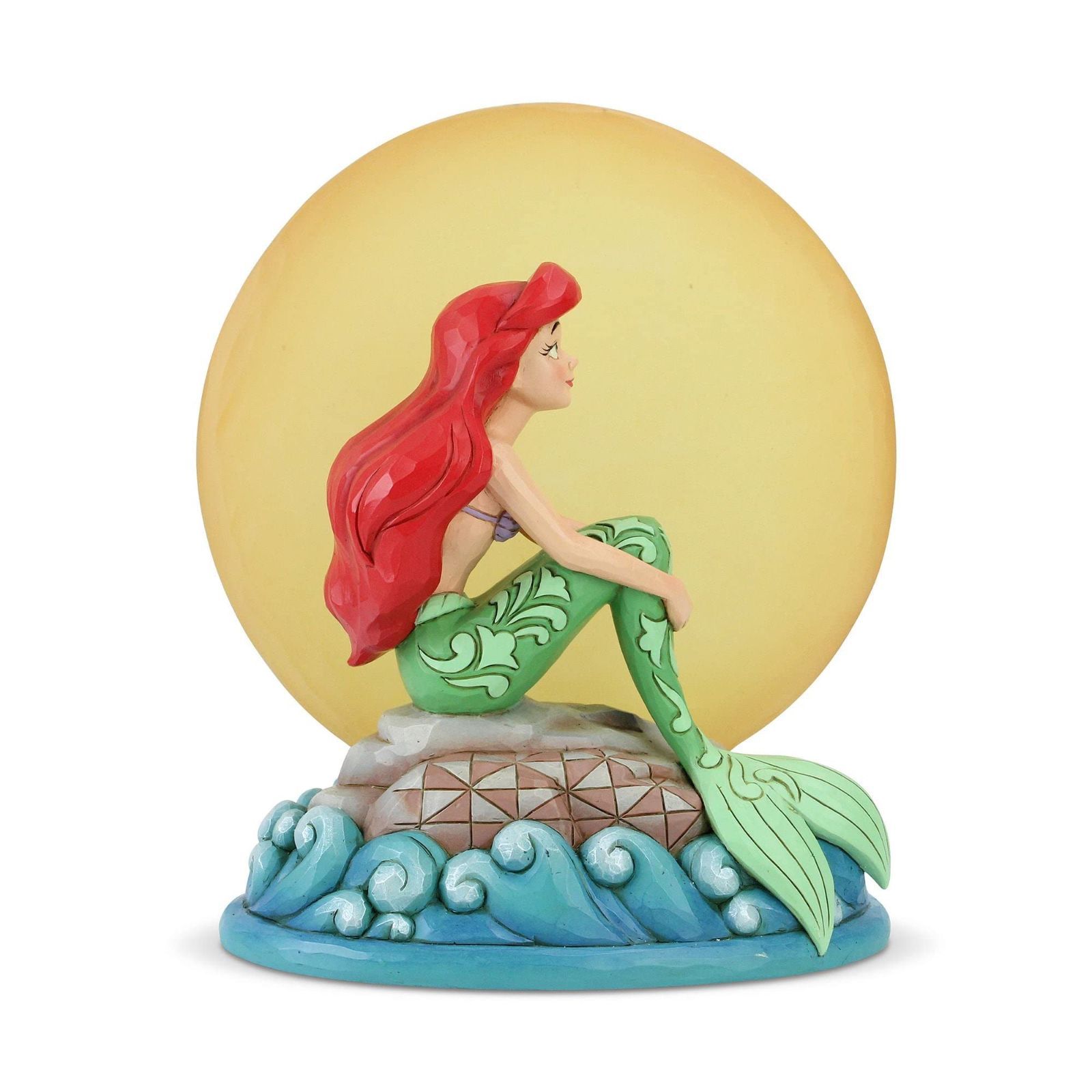 【在庫処分】6005954 Traditions Disney W16.5×H19×D9.4cm ムーンライト アリエル 置物 enesco