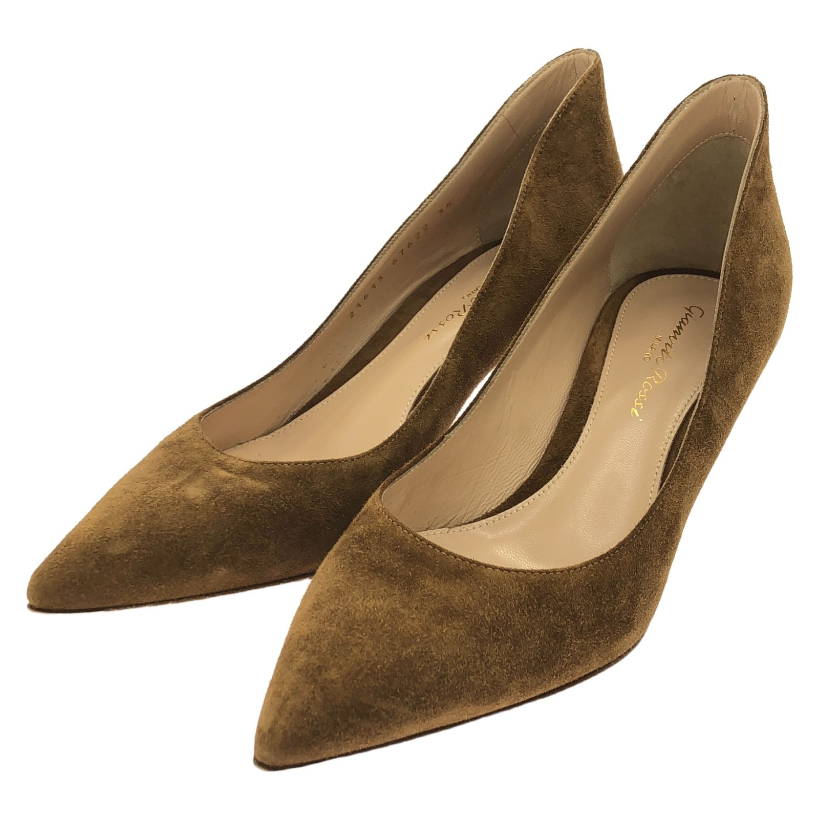 Gianvito Rossi ジャンヴィト ロッシ パンプス スエード 35 パンプス
