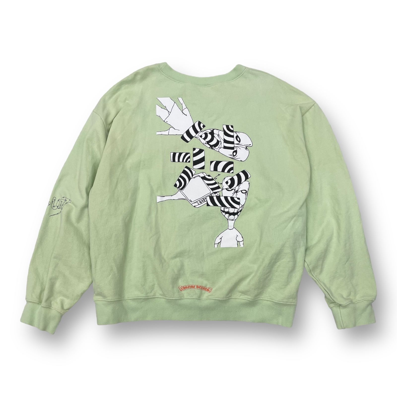CHROME HEARTS MATTY BOY PPO コラボ グラフィック プリント クルー 