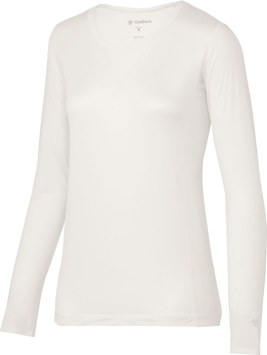 シースリーフィット C3fit クーリングラウンドネックロングスリーブ COOL ROUNDNECK L|S レディース インナーシャツ アンダーウェア 持続涼感 通気性 メッシュ 長袖 GCW65102 W ホワイト
