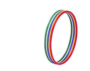 5営業日で発送 トーエイライト 体操リング80 5色1組 T2867