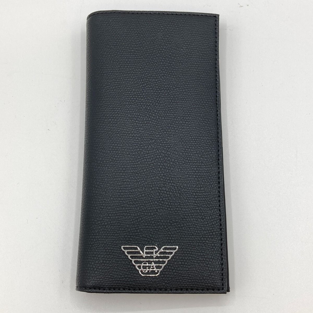 ◎◎EMPORIO ARMANI エンポリオアルマーニ 長財布 2つ折り 箱付 Y4R170 ブラック