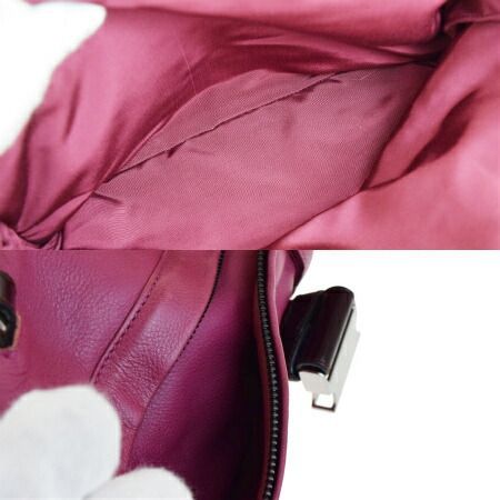 中古美品LOEWE ロエベ ショルダーバッグ チェーン レディース ピンク 中古】 ロエベ LOEWE チェーン ショルダーバッグ ピンク パテント