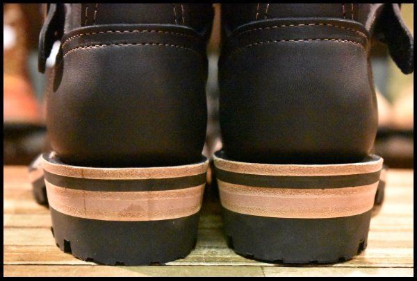  7 5 E 22年 WESCO ウエスコ カスタムボス 11インチハイト ブラック 黒 ビブラム100シングル スチールトゥ ブーツ BOSS FJ 219 エンジニアブーツ ブーツ 革靴