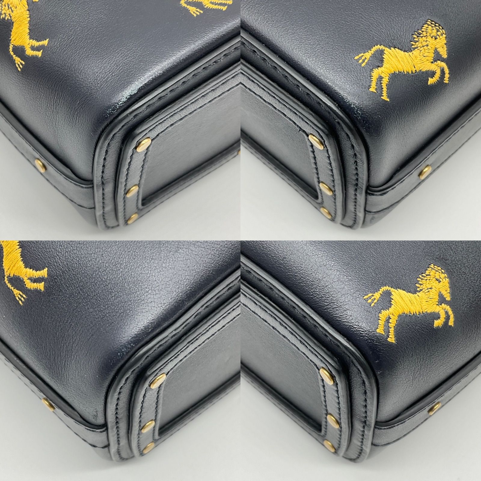 ▽○Chloe クロエ Roy ロイ レザー ミニバケットバッグ