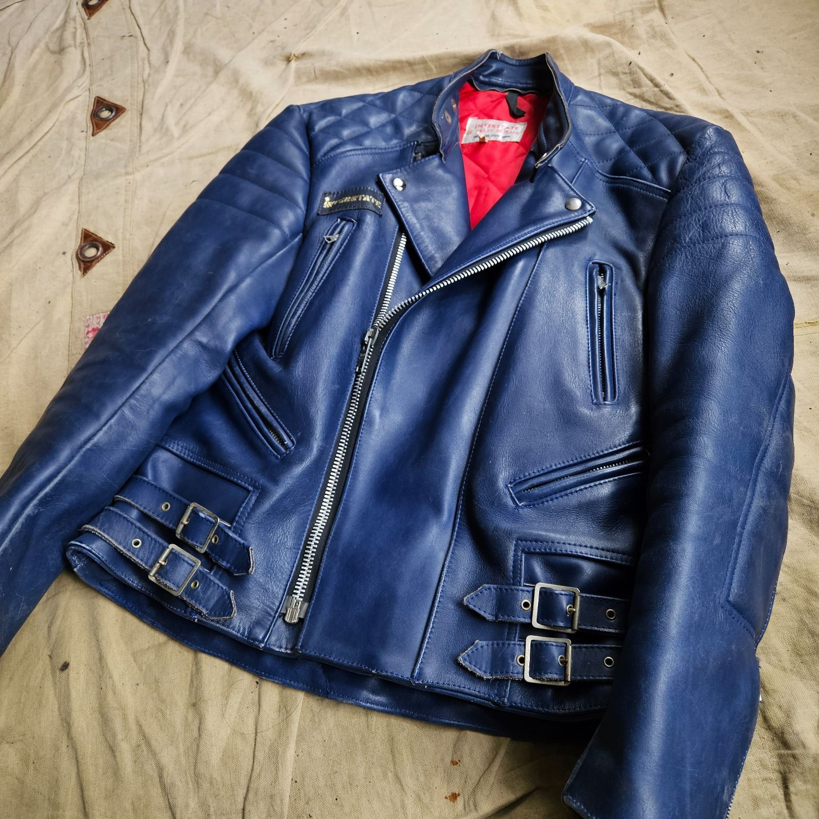 70s [INTERSTATE LEATHERS] Motorcycle Jacket - メルカリ