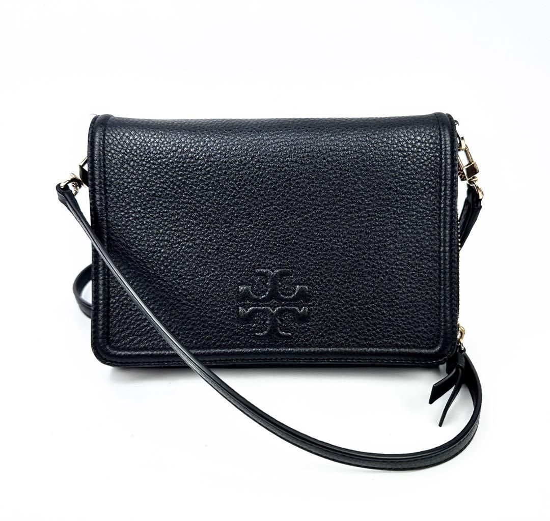 Thea flat wallet crossbody tory online burch