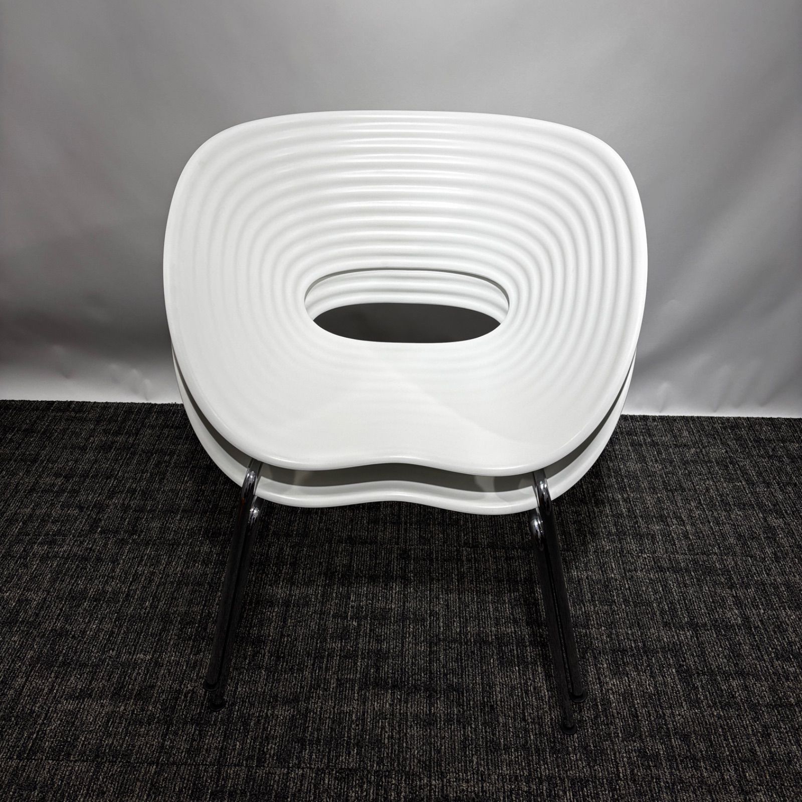 【2脚セット】★vitra★ヴィトラ★Tom Vac/トムバック★ホワイト b 2脚セット】Vitra（ヴィトラ）Tom Vac（トムバックチェア