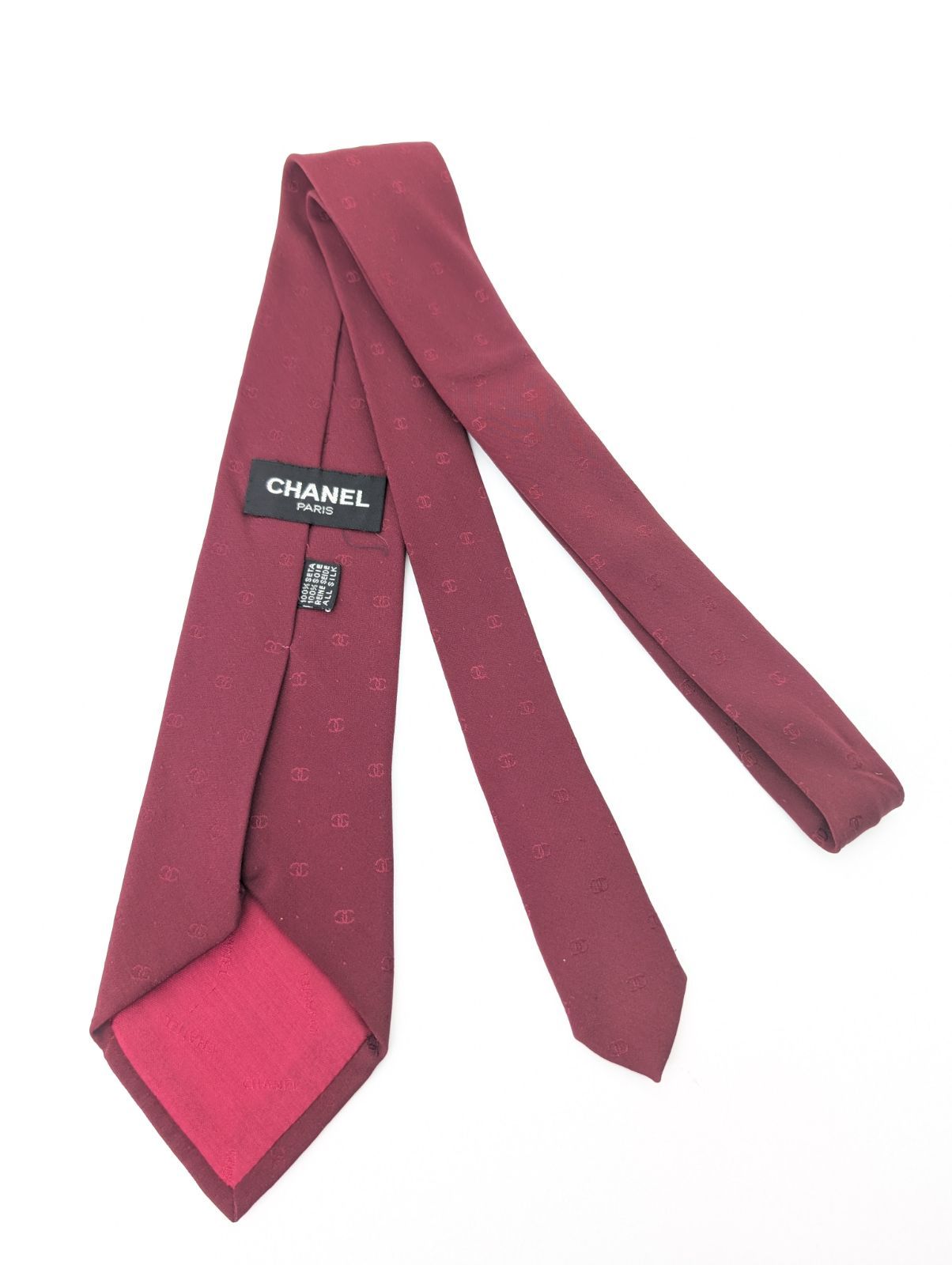 24時間以内発送】シャネル CHANEL ネクタイ シンプル ココマーク