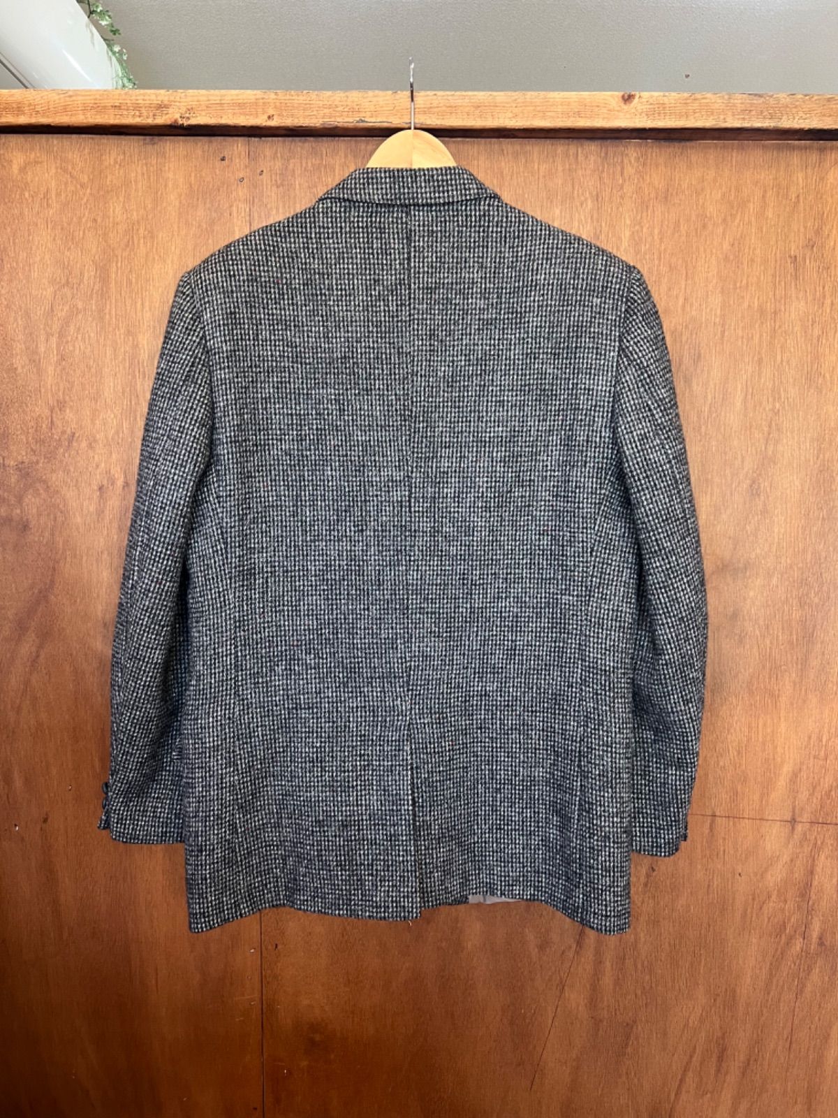 希少‼️　ハリスツイード　テーラードジャケット　50s 60s ヴィンテージ 貴重 英国製 60s Harris Tweed Dunn&Co ツイード ウール Wネーム