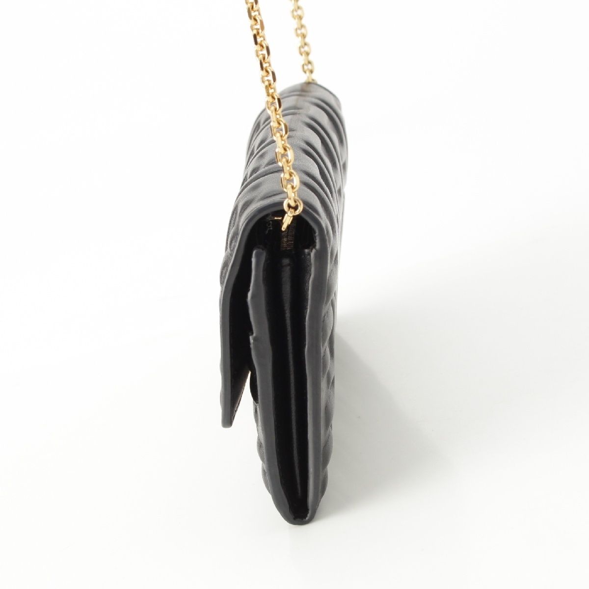 フェンディ レザー FFエンボス ズッカ チェーンショルダー ウォレット