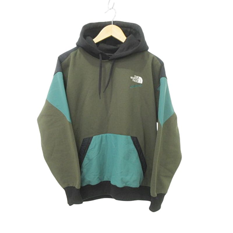 ザノースフェイス THE NORTH FACE 92EXTREME SWEAT HOODIE ニュートープ 22FW-I エクストリームス パーカー 裏起毛 フーディ 長袖 Mサイズ カーキ