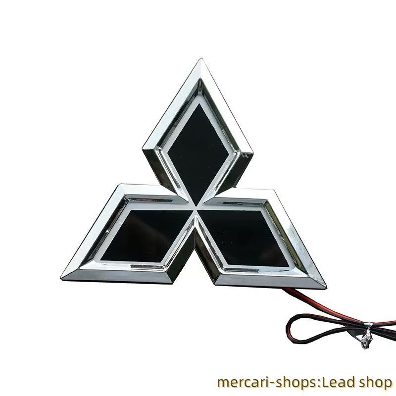 三菱 Mitsubishi 5D LEDエンブレム 交換式 11.8cm*10.2cm 三色