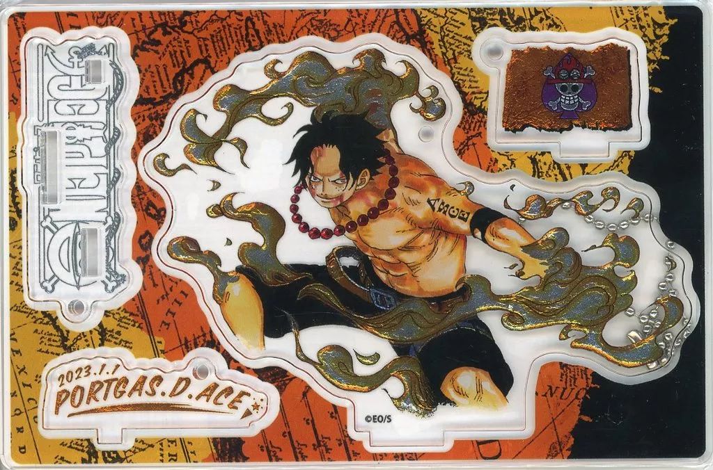 ワンピース アクリルブロック HEROES2023 エース ☆ ワンピース