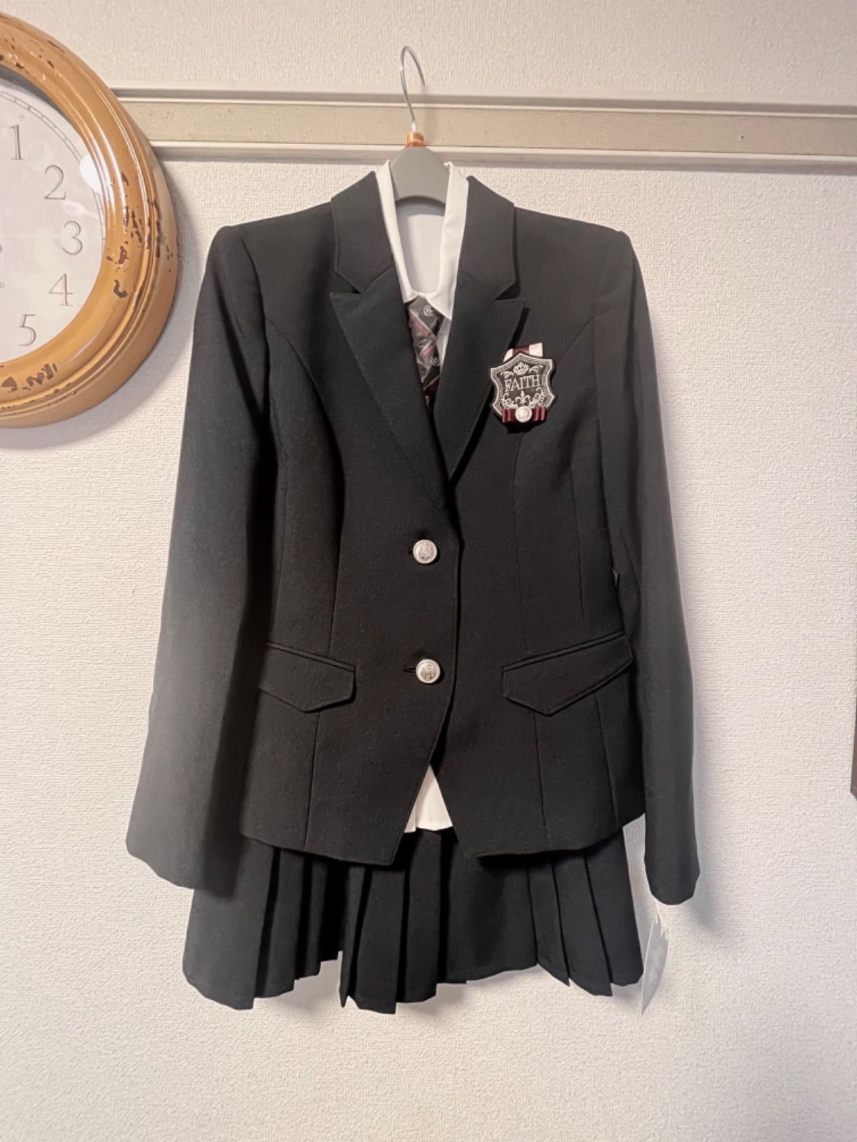 ショパン 卒服 女の子 ベーシック3点セット ネイビー 160センチ