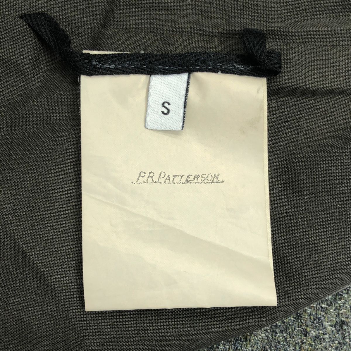 P.R.PATTERSONコートLight Grey × Greyリネンコットン P.R.PATTERSONコートLight Grey × Greyリネンコットン 美品