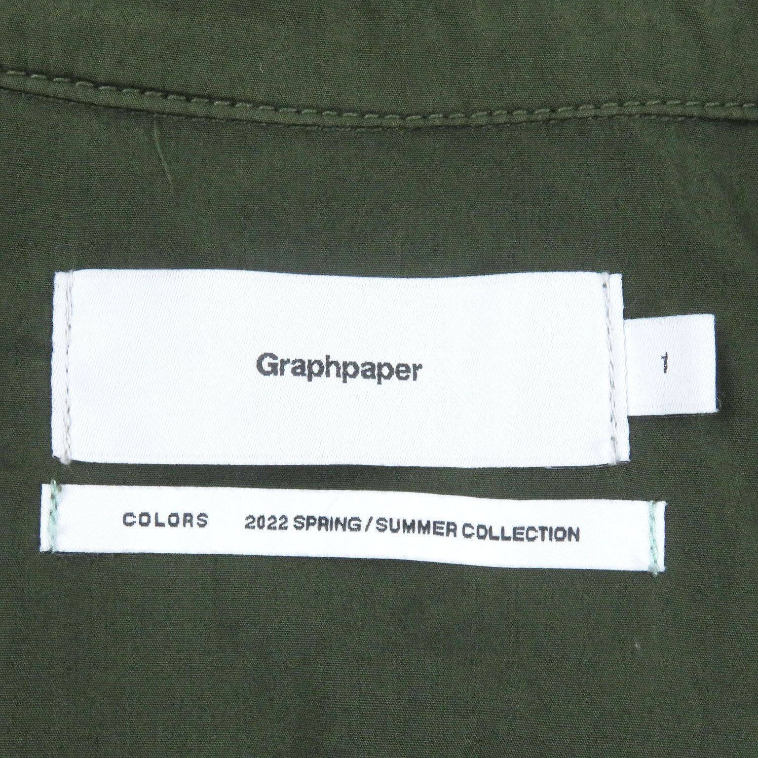 美品□Graphpaper グラフペーパー 22SS GU221-10062 Garment