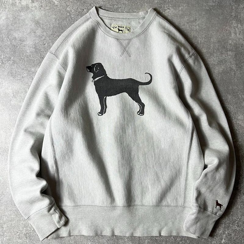 The Black Dog スウェット トレーナー　美品　プリント　犬　ロゴ 00s The Black Dog ドッグ プリント スウェット トレーナー M