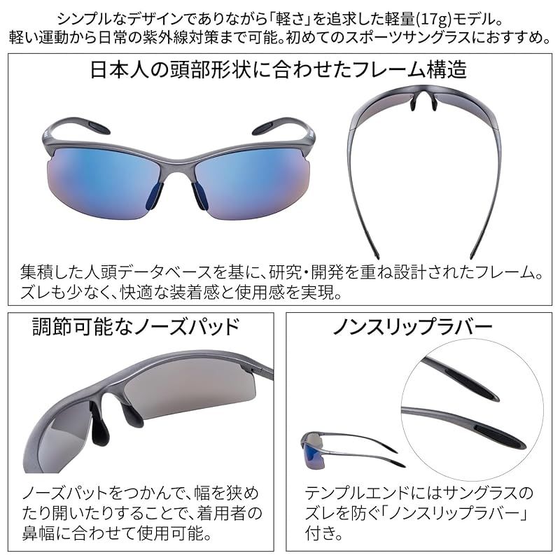 SWANS スワンズ エアレス・ムーブ ミラー/偏光レンズモデル SAMV-1051 