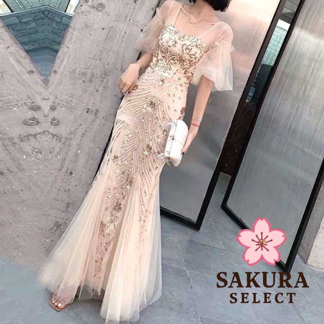 シフォン マーメイドイブニングドレス♩.• シフォン マーメイドイブニングドレス?.? - メルカリ
