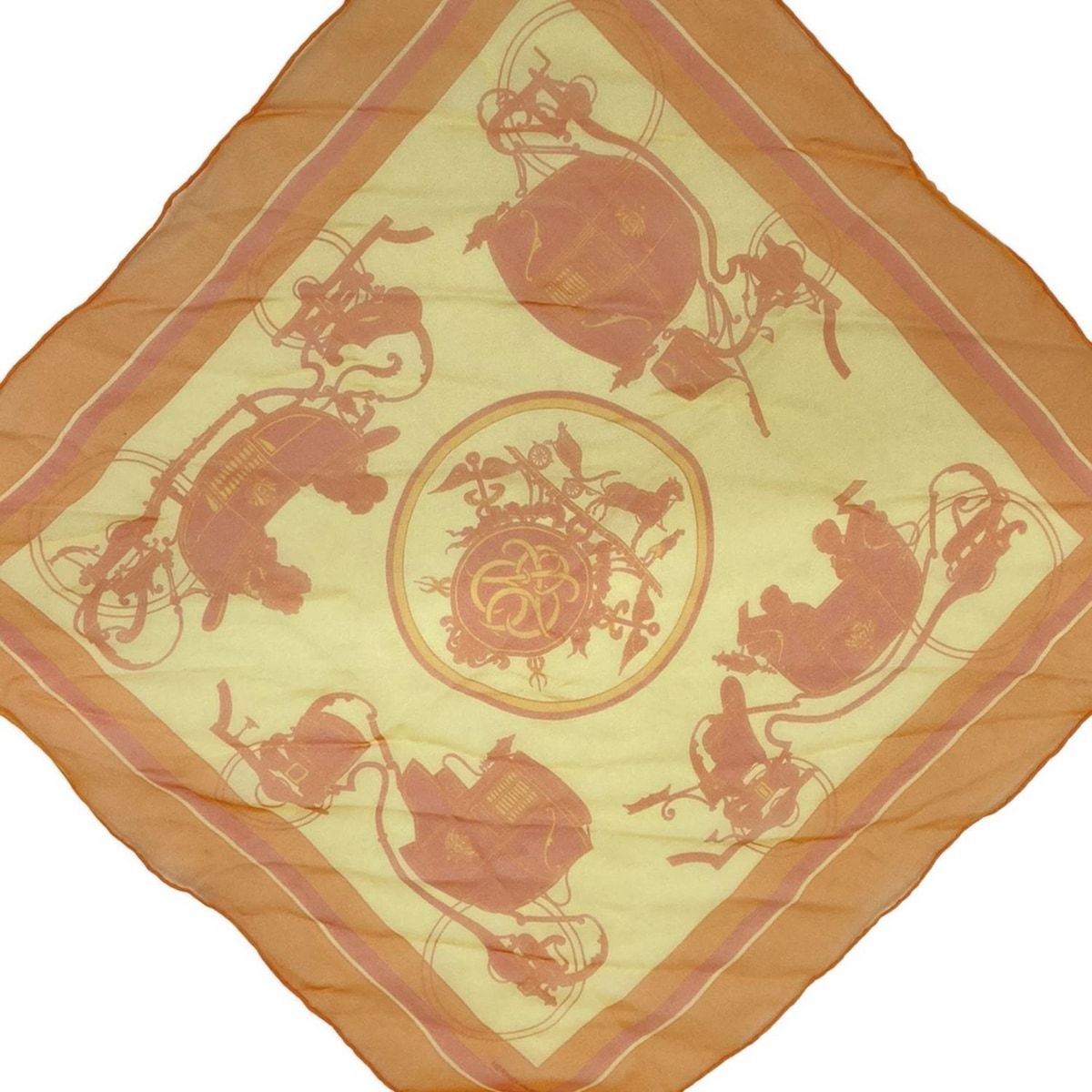定番＆大人気♪ エルメス★スカーフ Ex-Libris トイアングル HERMES エルメス スカーフ CARRE カレH 55×55 044100S