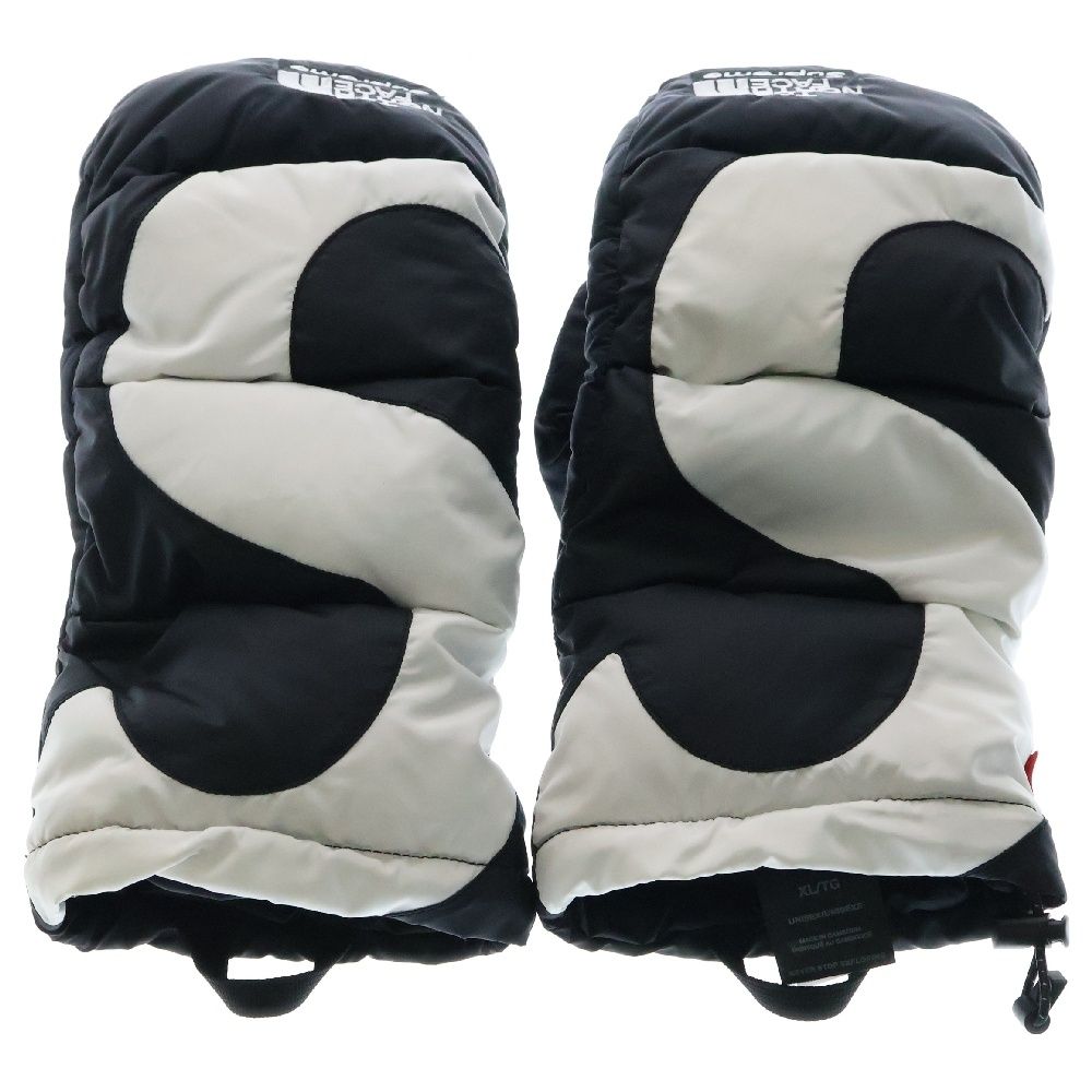 SUPREME シュプリーム S logo Nuptse Mitts ロゴ ヌプシ ミット グローブ 手袋